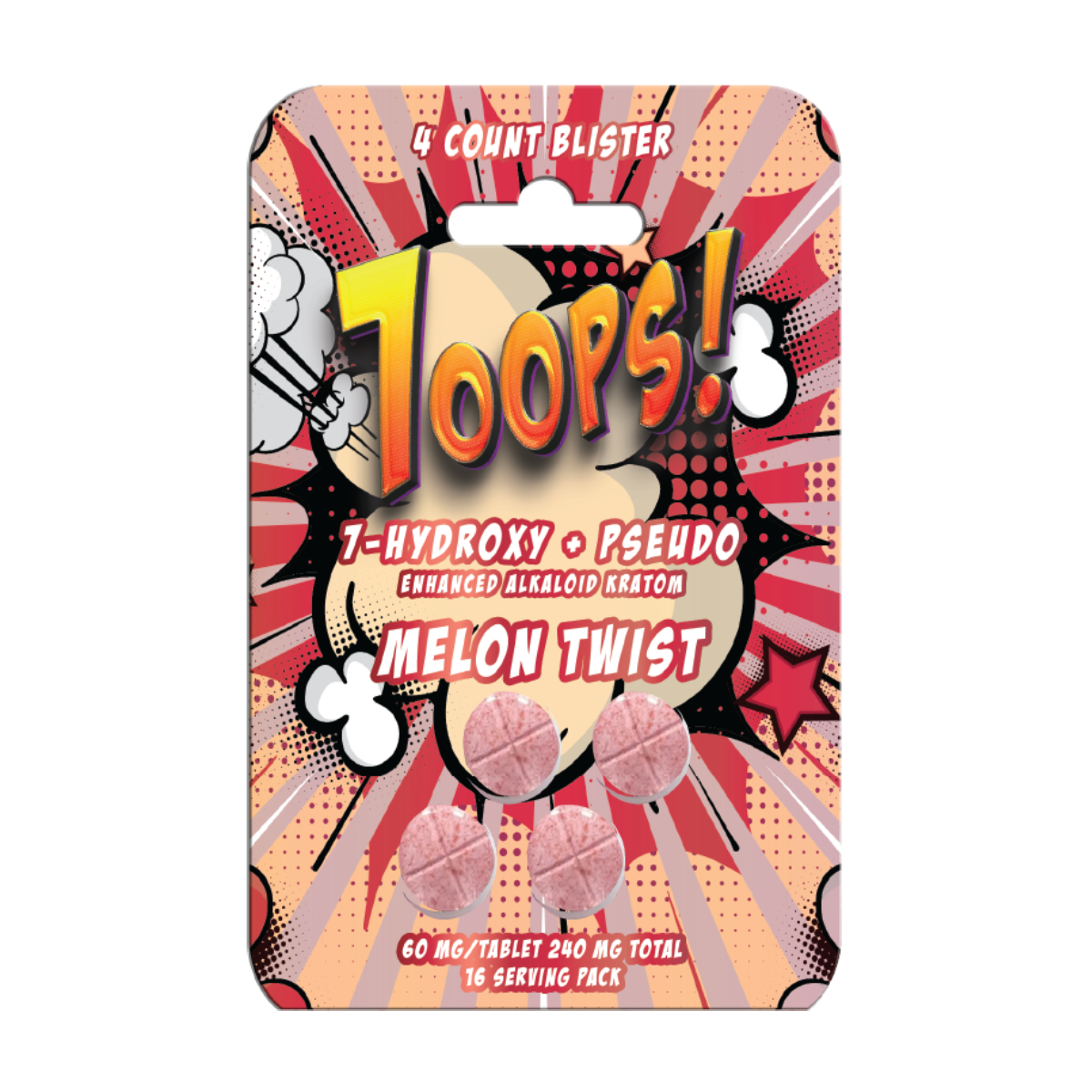 7-HYDROXY + PSEUDO | 60MG PER TAB-CITRUS SPLASH