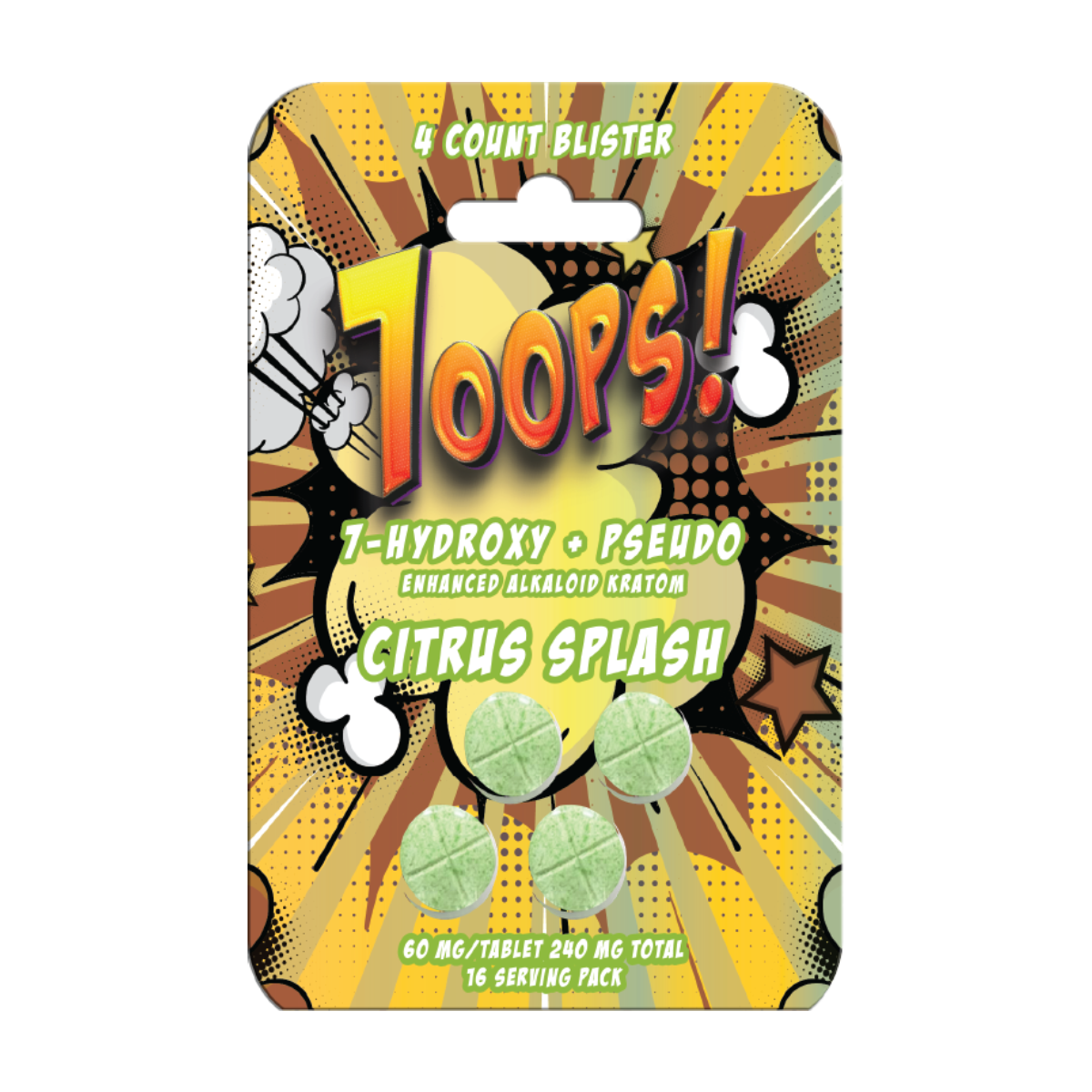 7-HYDROXY + PSEUDO | 60MG PER TAB-CITRUS SPLASH