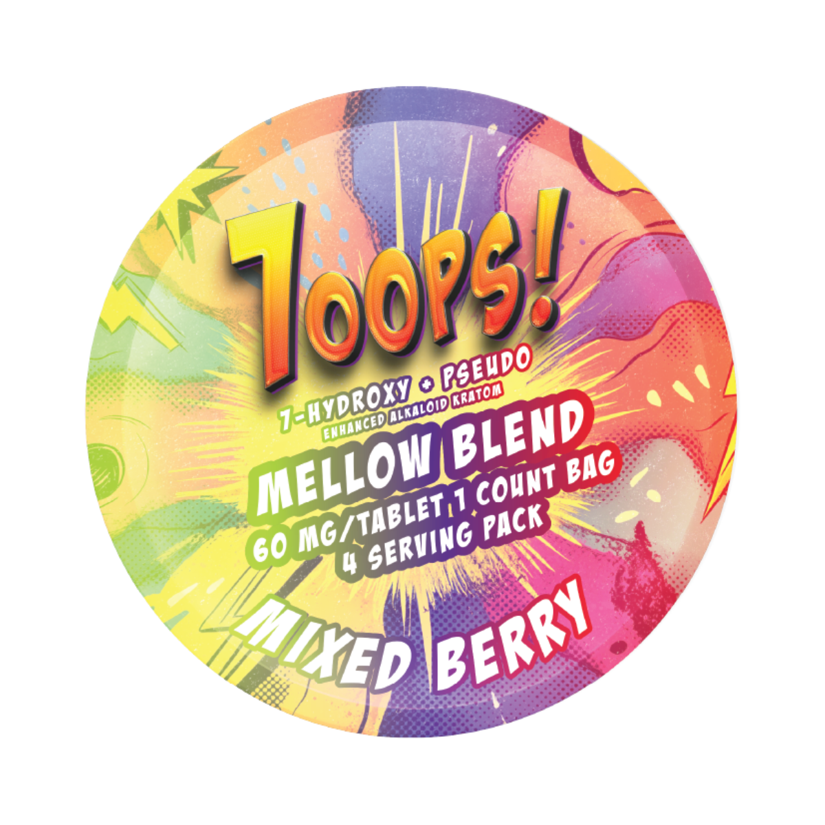 7-HYDROXY | 60MG PER TAB-MIXED BERRY