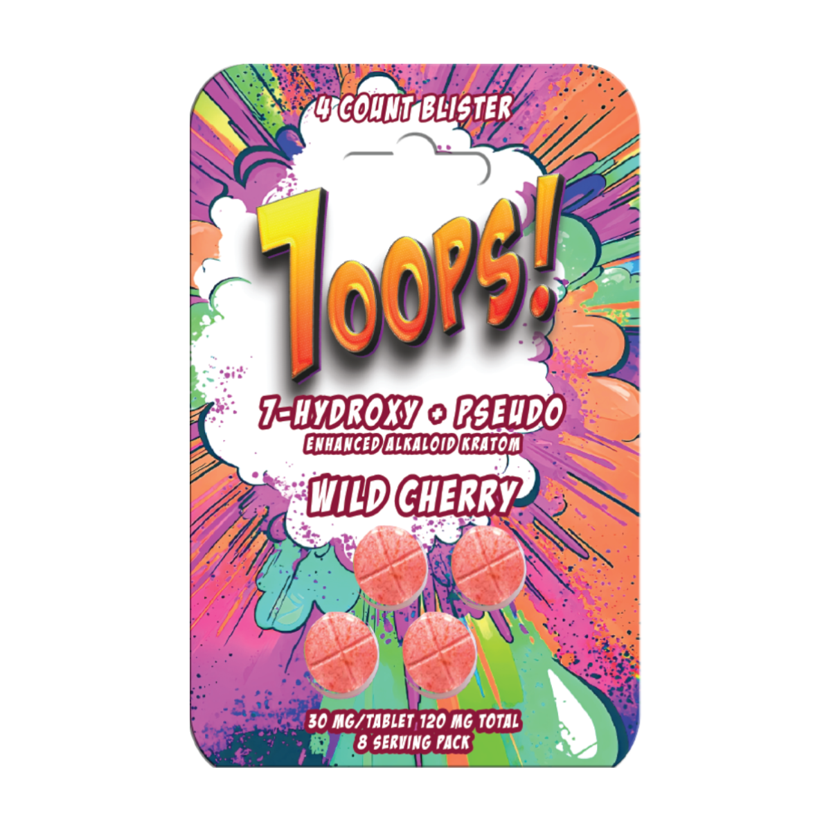 7-HYDROXY + PSEUDO | 30MG PER TAB-WILD CHERRY