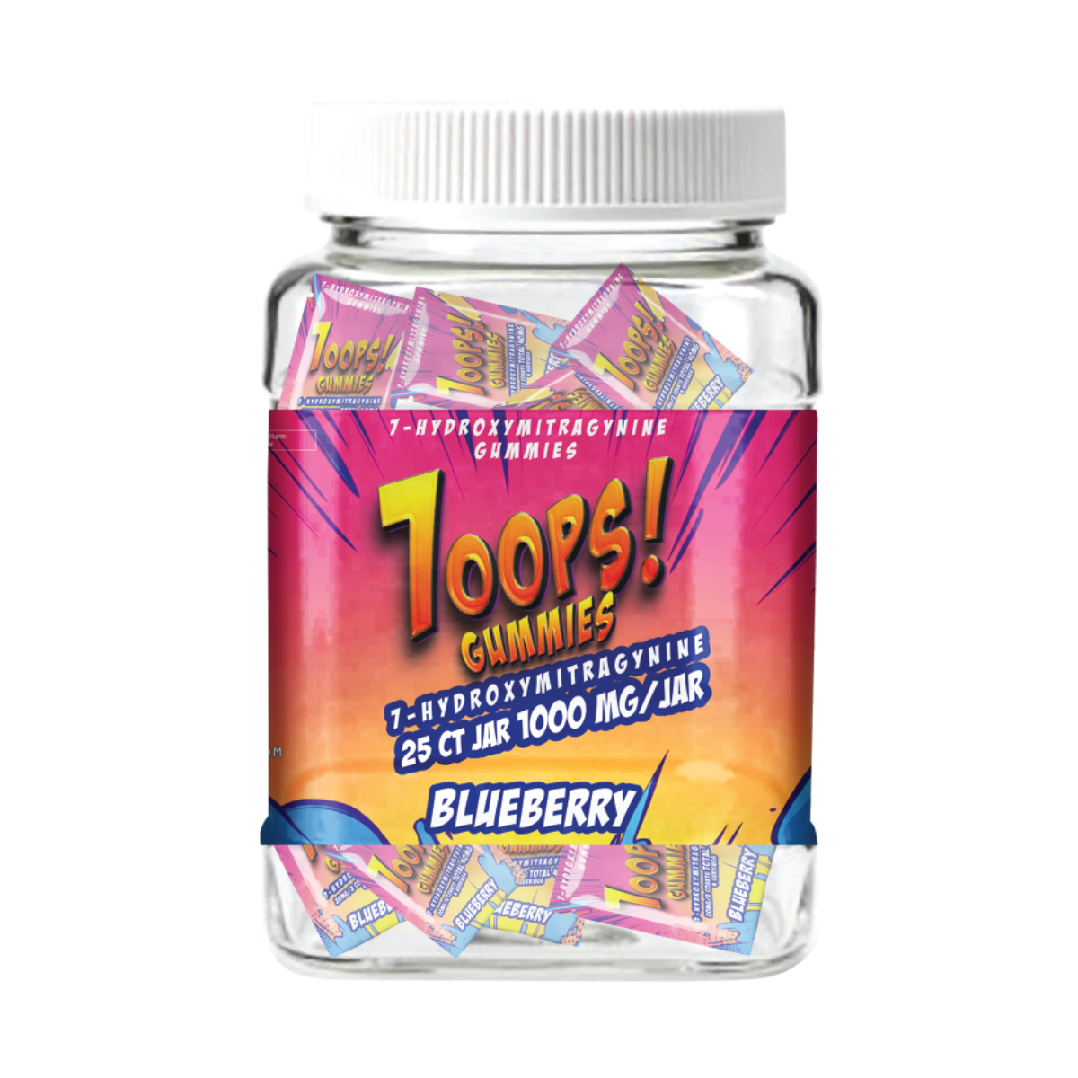 7-HYDROXY | 20MG PER GUMMY-BULEBERRY