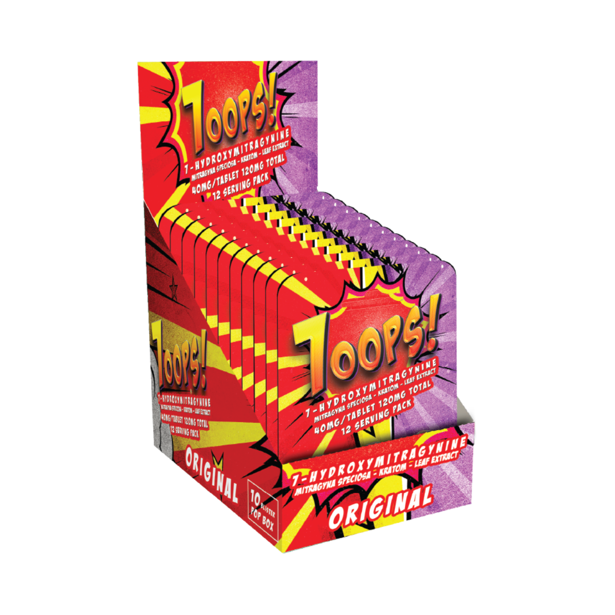 7-HYDROXY | 40MG PER TAB-BLUE RASBERRY